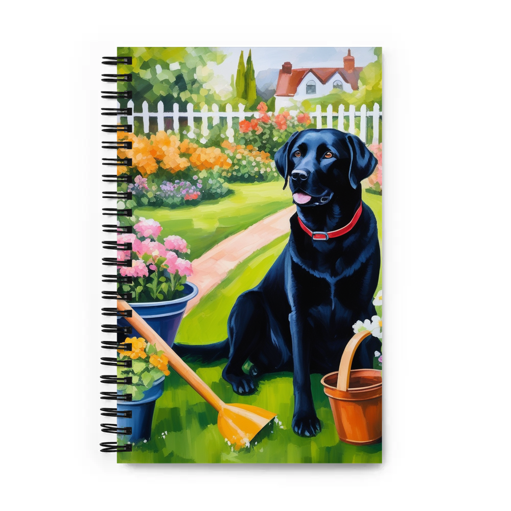 PugMug Custom Black Labrador Retriever Spiral Notebook