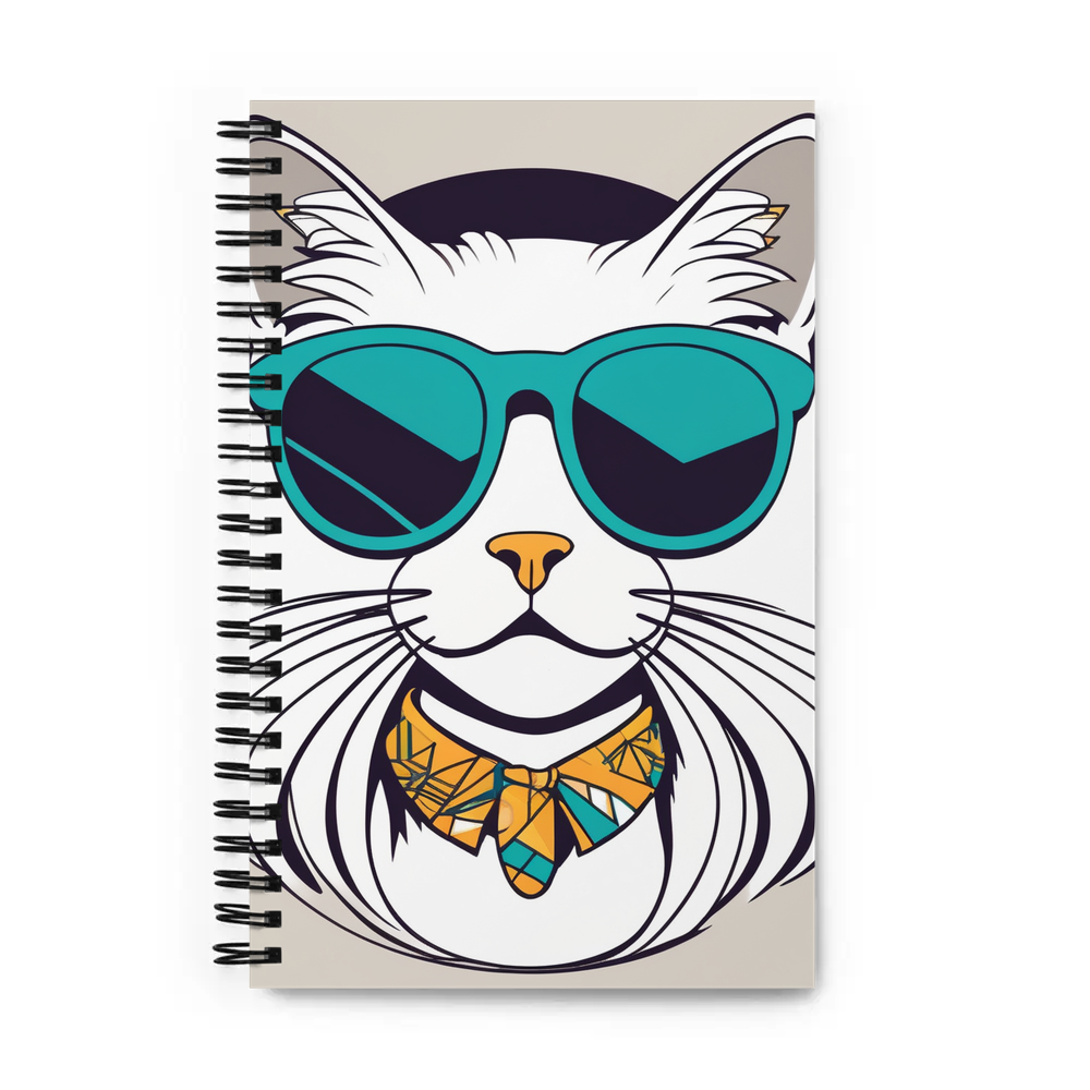 PugMug Custom White Ragdoll Cat Spiral Notebook
