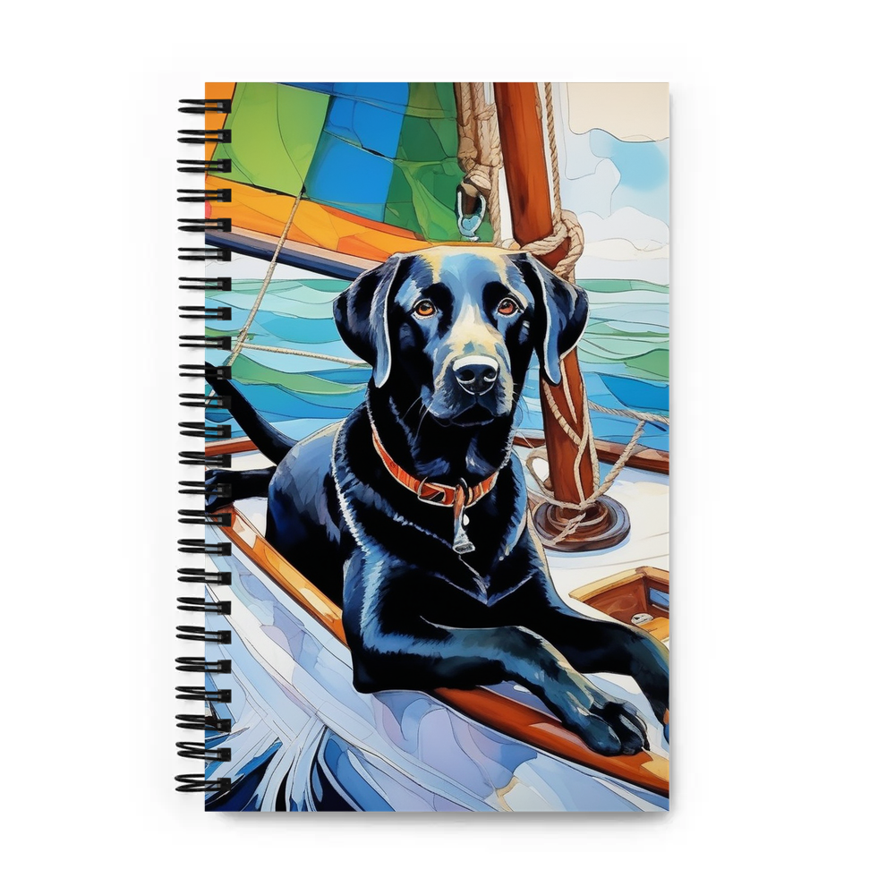 PugMug Custom Black Labrador Retriever Spiral Notebook
