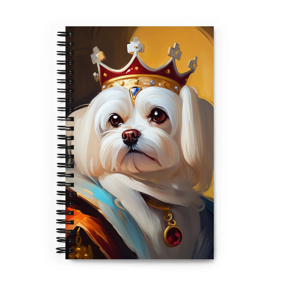 PugMug Custom Maltese Dog Spiral Notebook