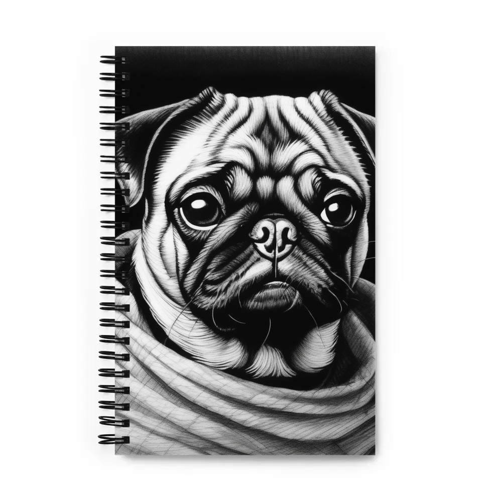 PugMug Custom Pug Spiral Notebook