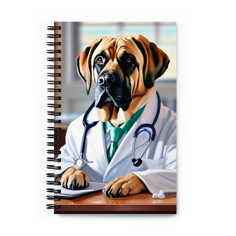 PugMug Custom Mastiff Spiral Notebook