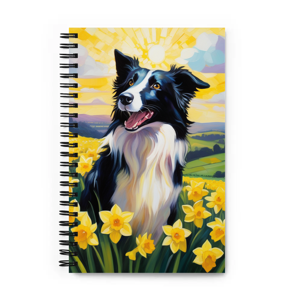 PugMug Custom Border Collie Spiral Notebook