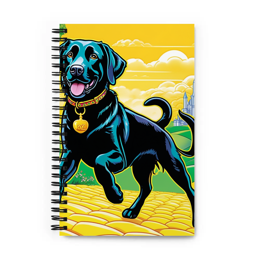 PugMug Custom Black Labrador Retriever Spiral Notebook