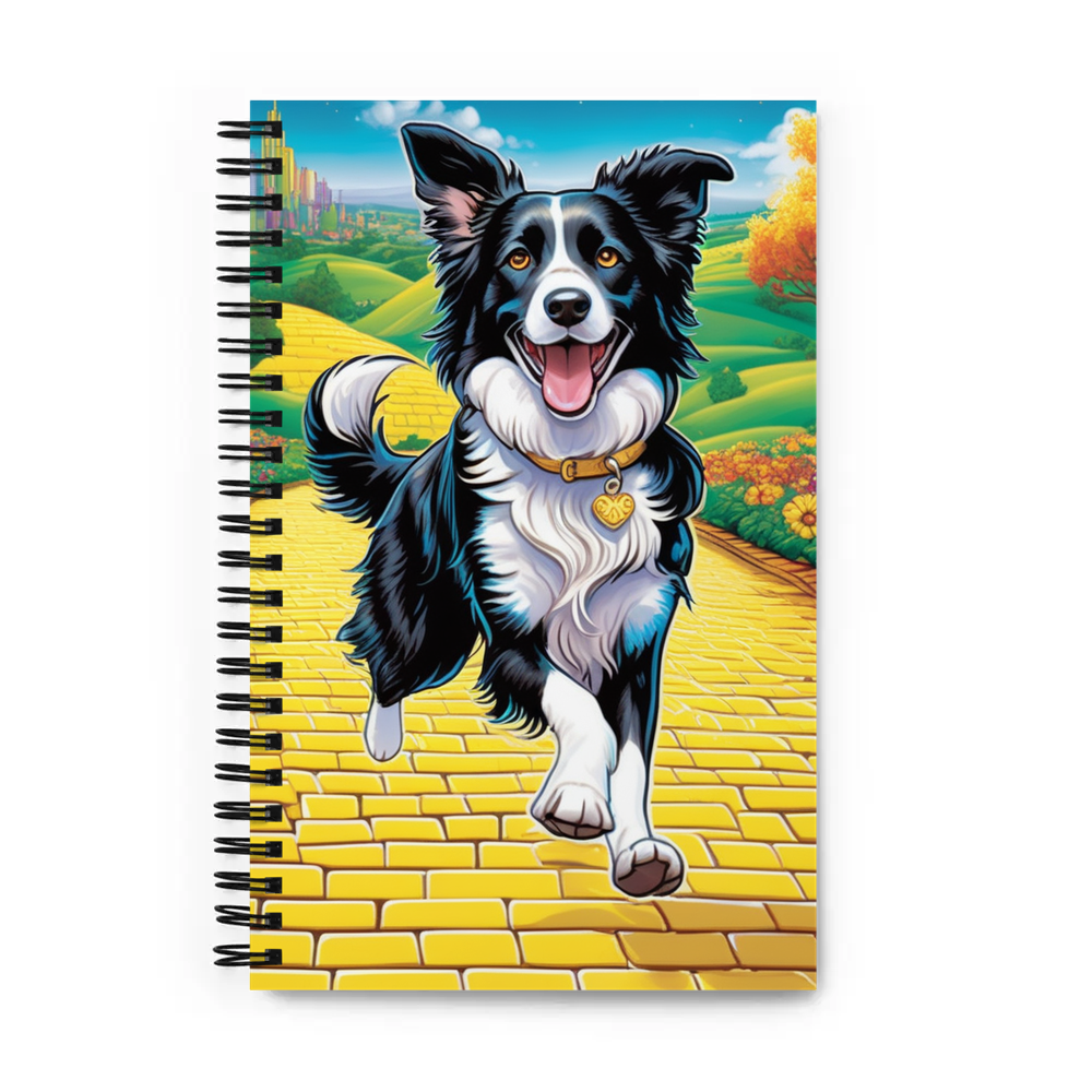 PugMug Custom Border Collie Spiral Notebook