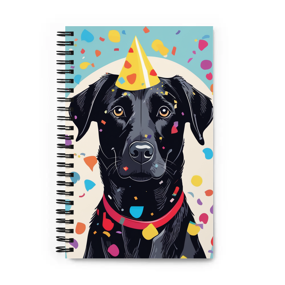 PugMug Custom Black Labrador Retriever Spiral Notebook