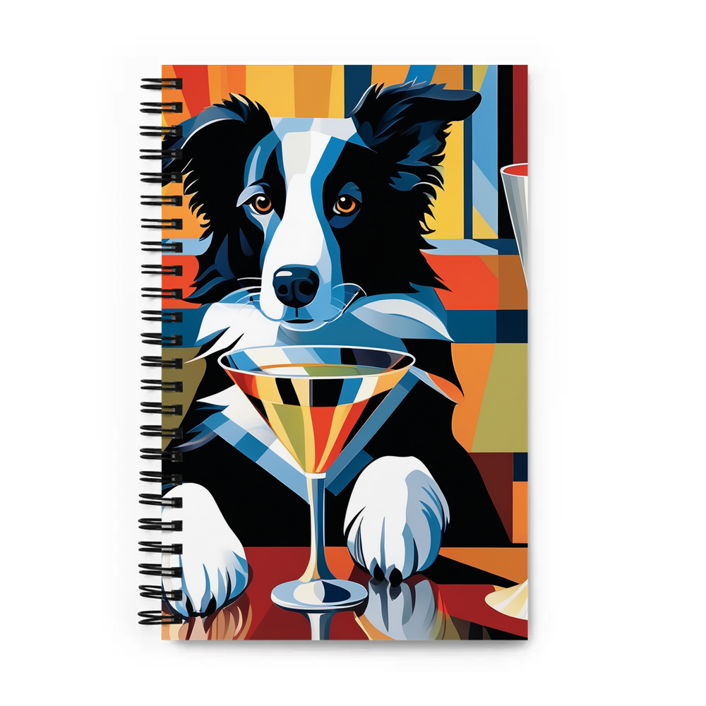 PugMug Custom Border Collie Spiral Notebook