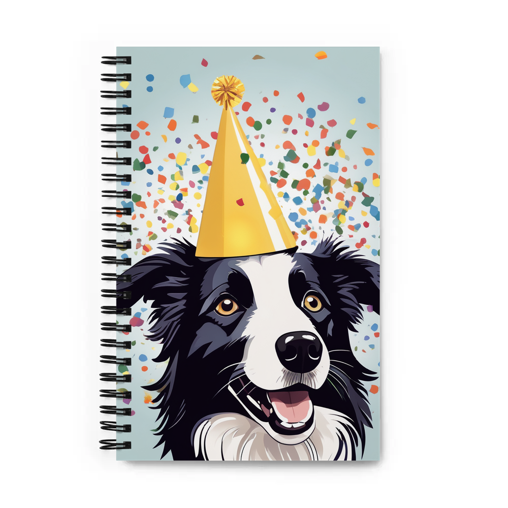 PugMug Custom Border Collie Spiral Notebook