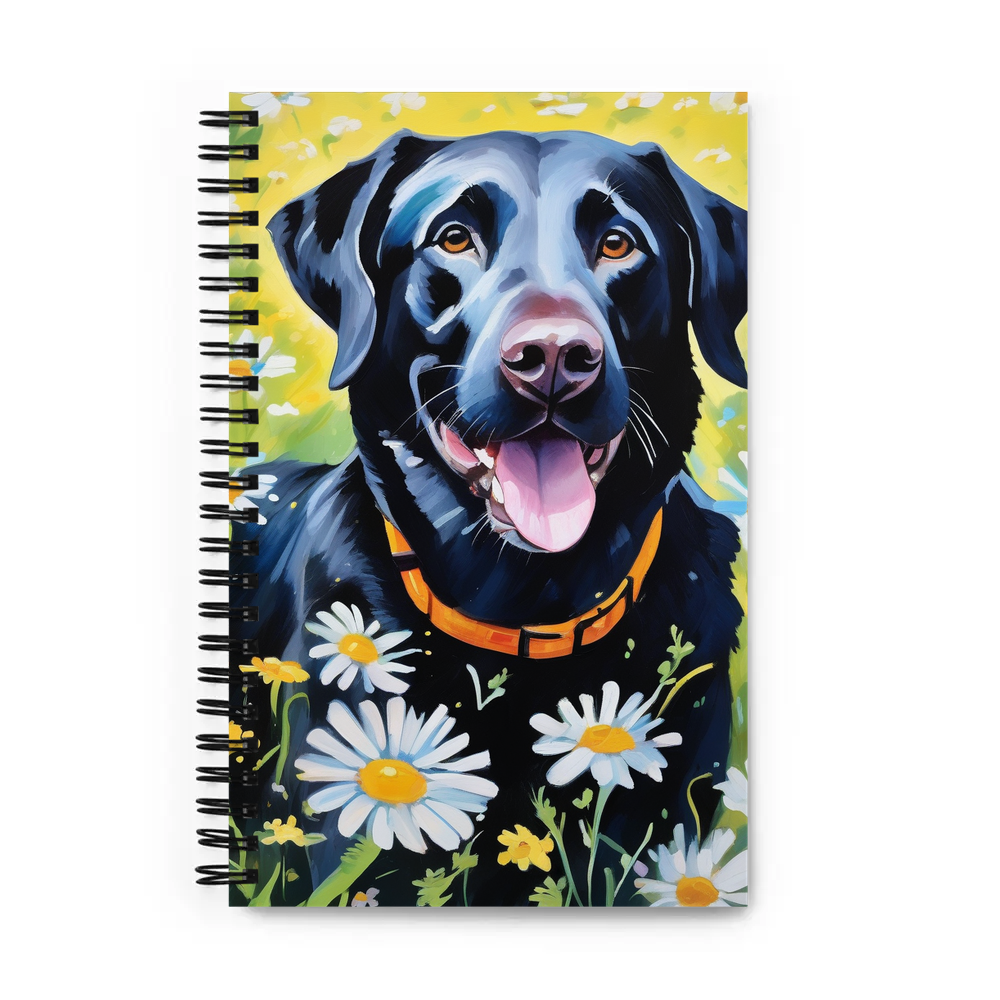 PugMug Custom Black Labrador Retriever Spiral Notebook
