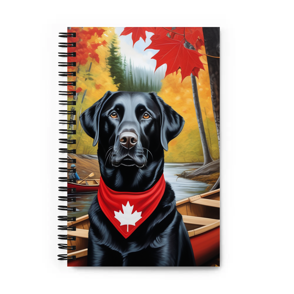 PugMug Custom Black Labrador Retriever Spiral Notebook