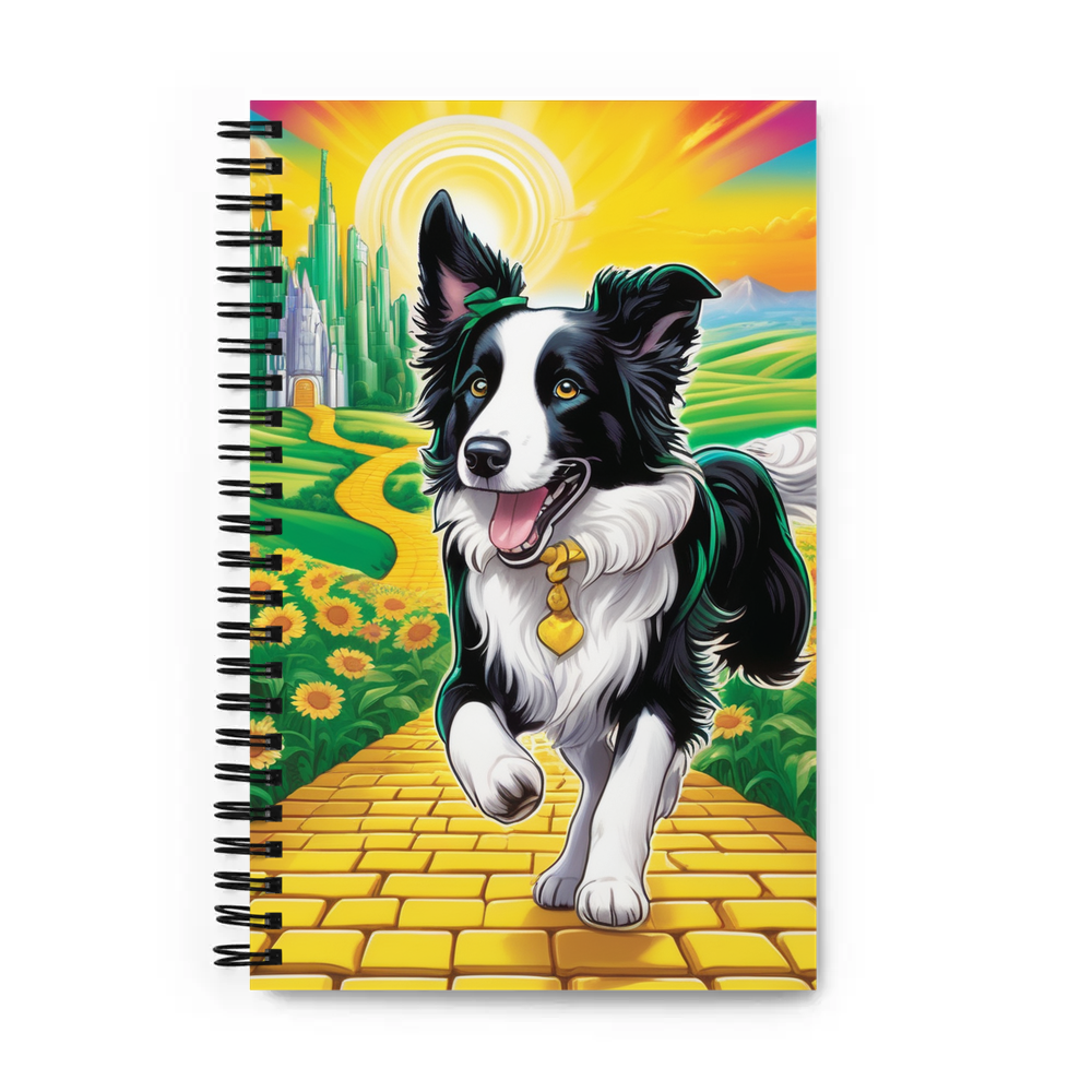 PugMug Custom Border Collie Spiral Notebook