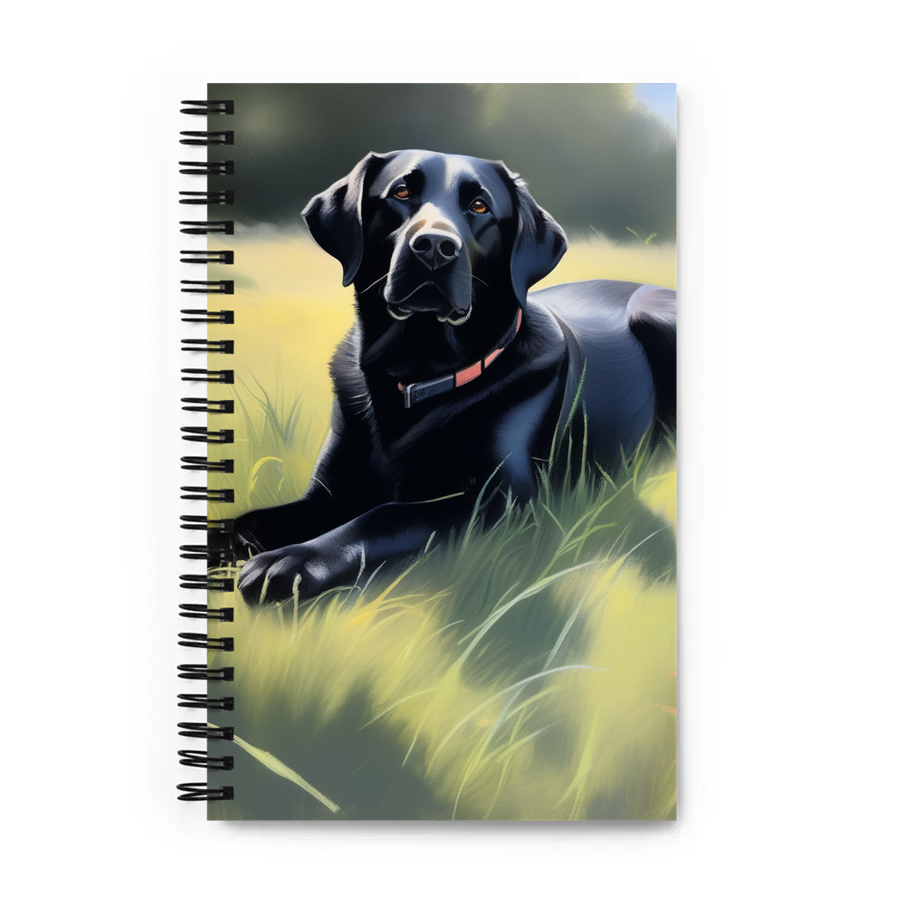 PugMug Custom Black Labrador Retriever Spiral Notebook