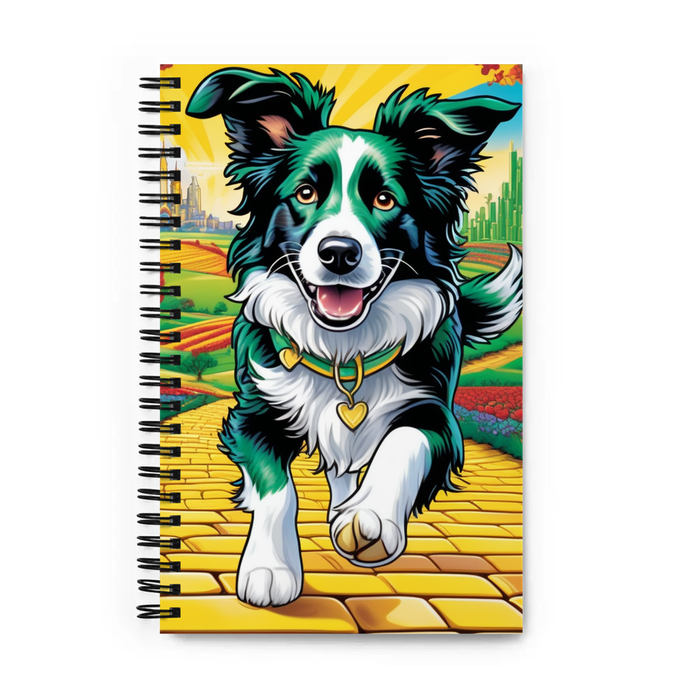 PugMug Custom Border Collie Spiral Notebook