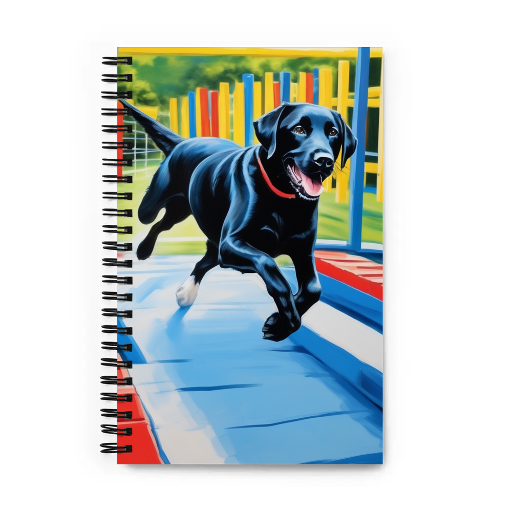 PugMug Custom Black Labrador Retriever Spiral Notebook
