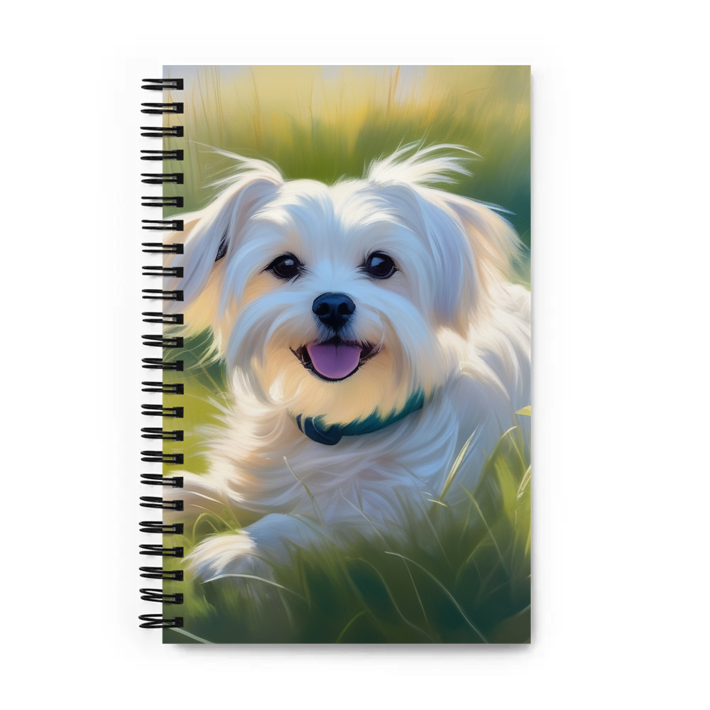 PugMug Custom Maltese Dog Spiral Notebook