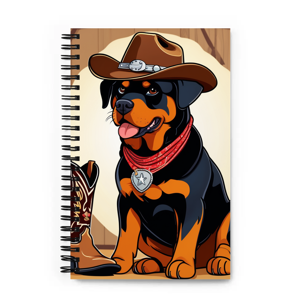 PugMug Custom Rottweiler Spiral Notebook
