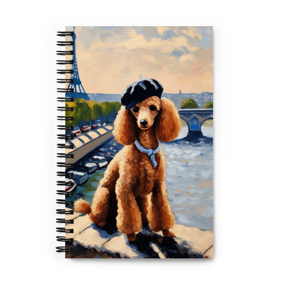 PugMug Custom Tan Poodle Spiral Notebook