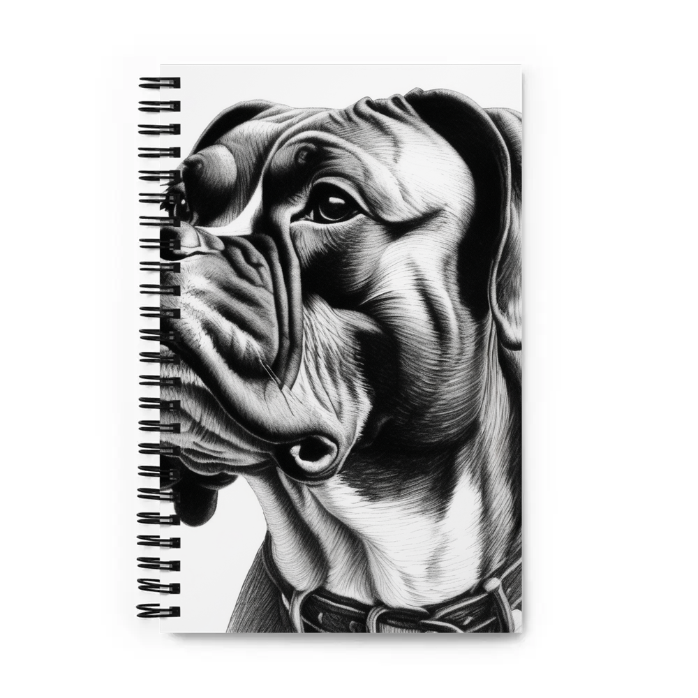 PugMug Custom Boxer Dog Spiral Notebook