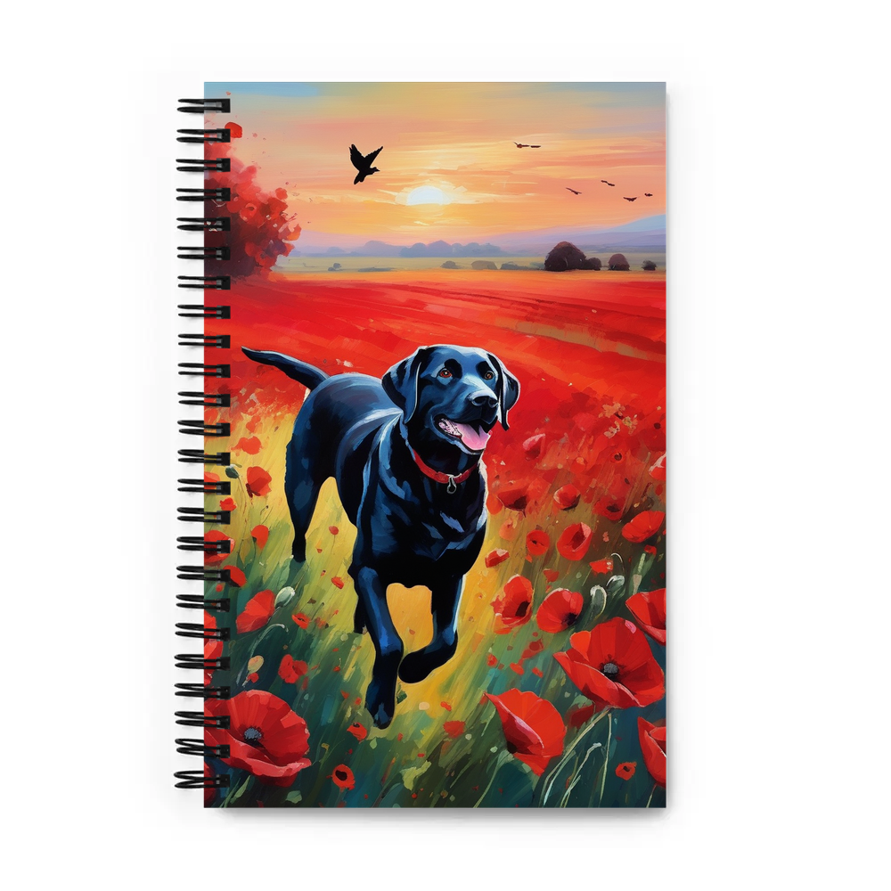 PugMug Custom Black Labrador Retriever Spiral Notebook