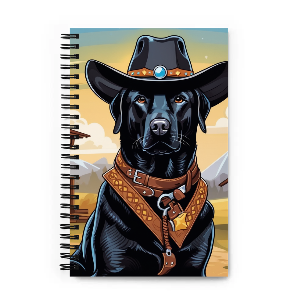 PugMug Custom Black Labrador Retriever Spiral Notebook