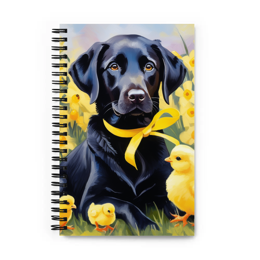 PugMug Custom Black Labrador Retriever Spiral Notebook