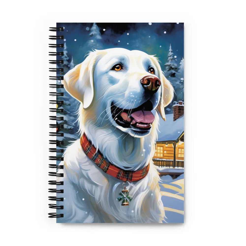 PugMug Custom White Labrador Retriever Spiral Notebook