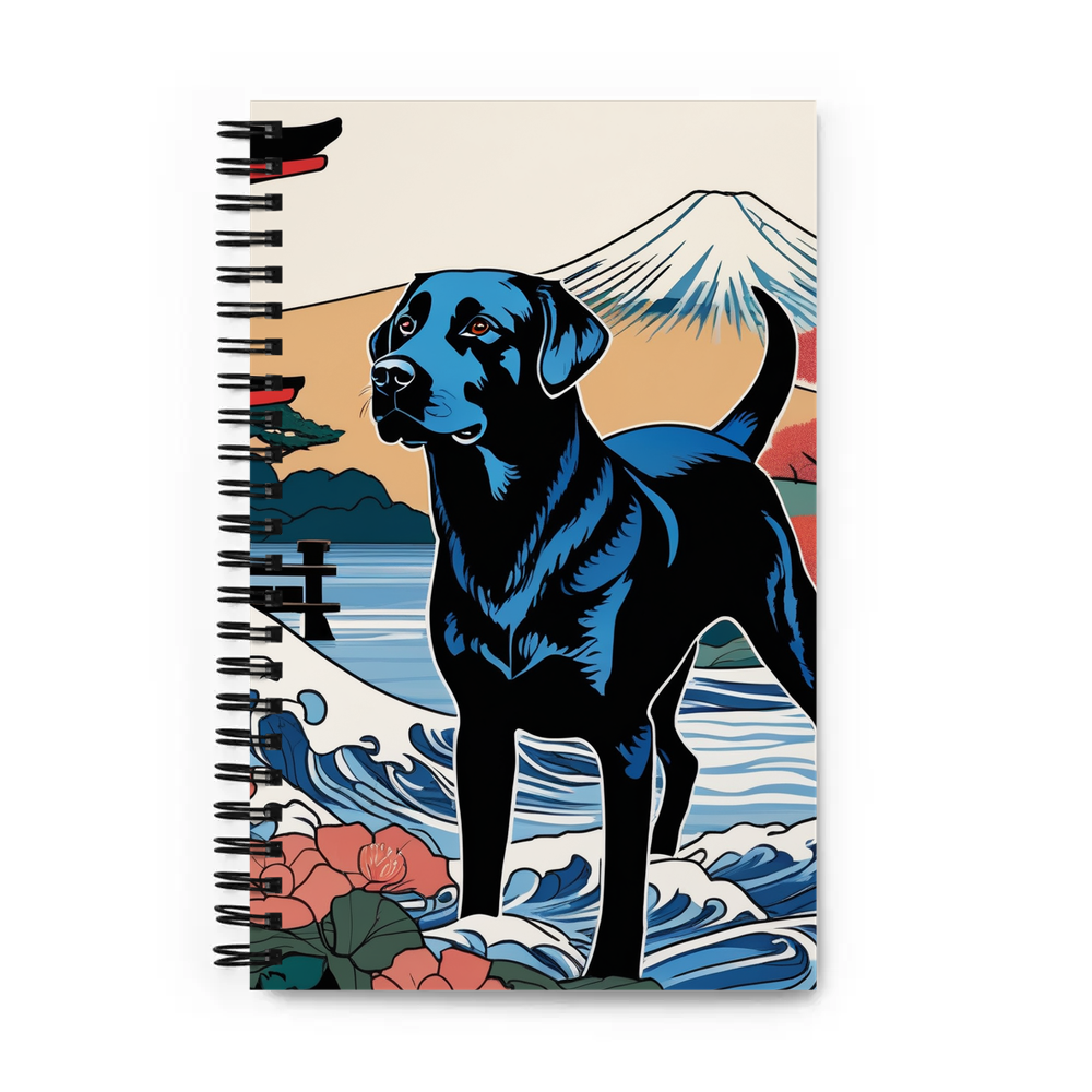 PugMug Custom Black Labrador Retriever Spiral Notebook