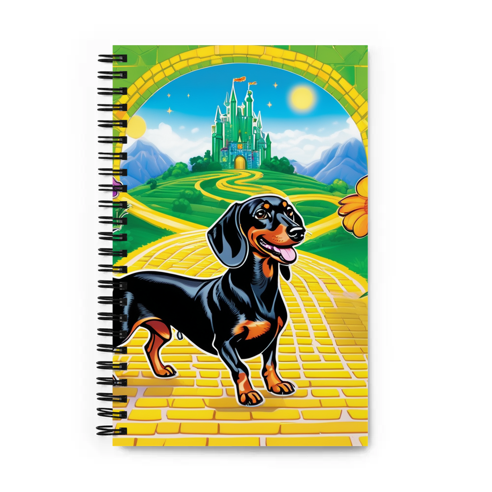 PugMug Custom Black Dachshund Spiral Notebook