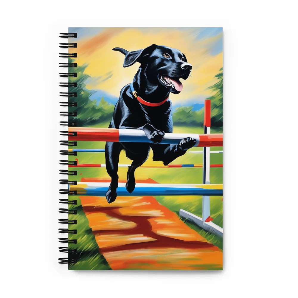 PugMug Custom Black Labrador Retriever Spiral Notebook