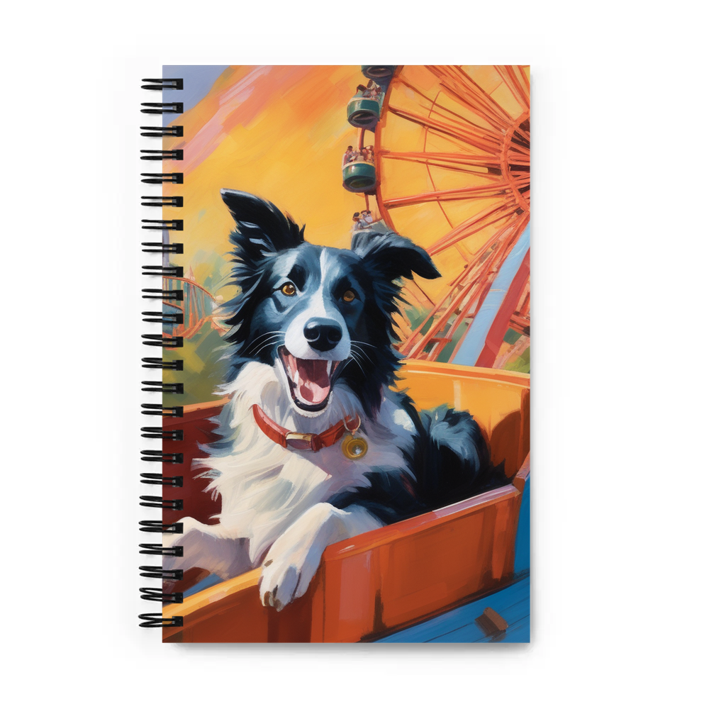 PugMug Custom Border Collie Spiral Notebook
