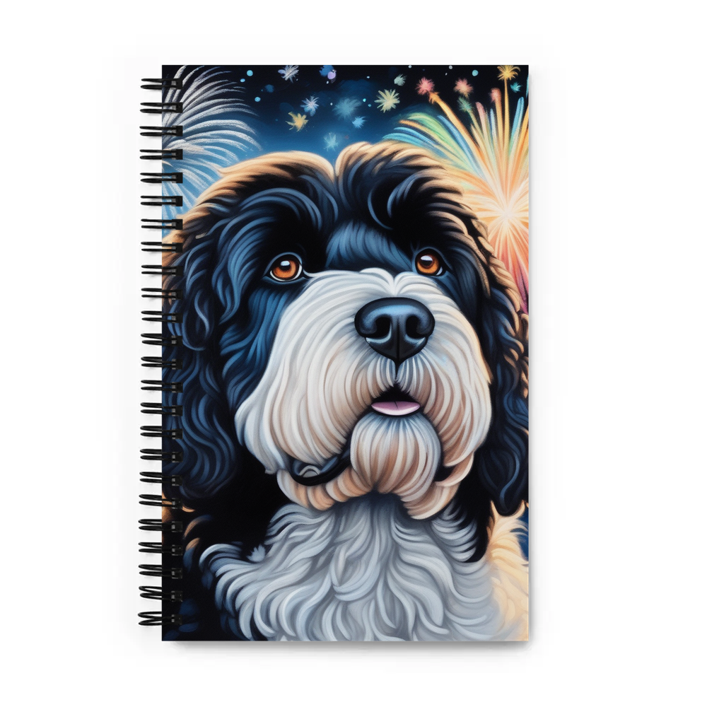 PugMug Custom Portuguese Water Dog Spiral Notebook