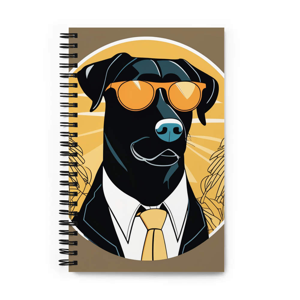 PugMug Custom Black Labrador Retriever Spiral Notebook