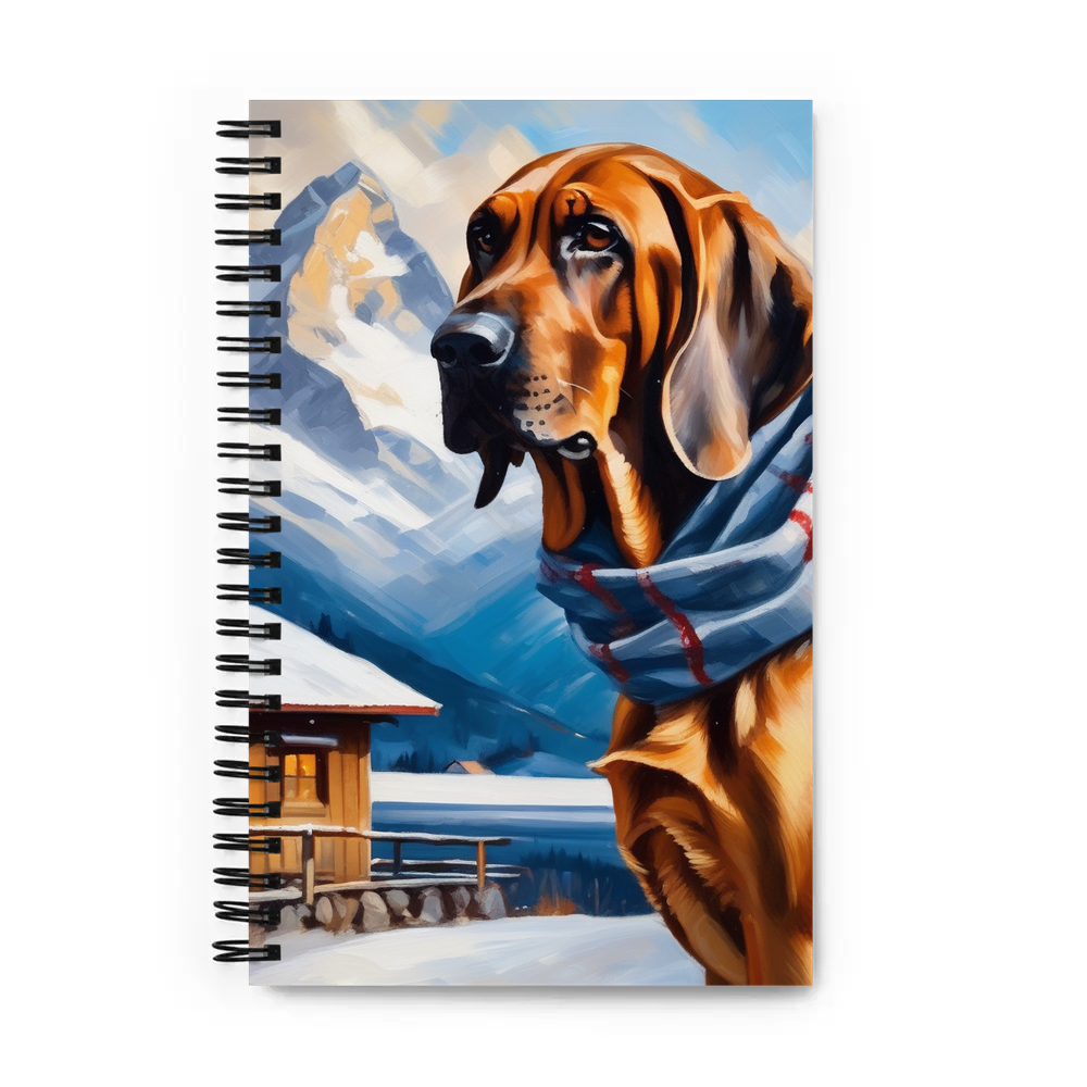 PugMug Custom Bloodhound Spiral Notebook