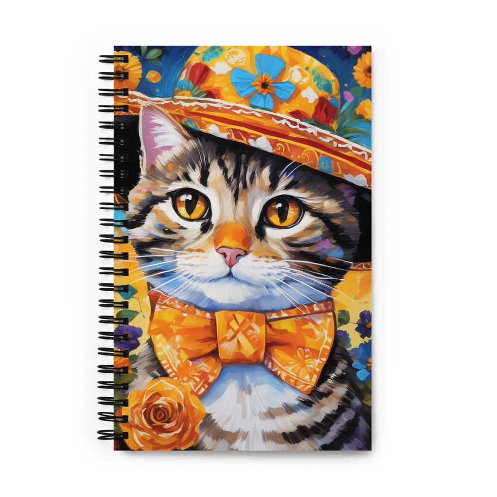 PugMug Custom Tabby Scottish Fold Cat Spiral Notebook