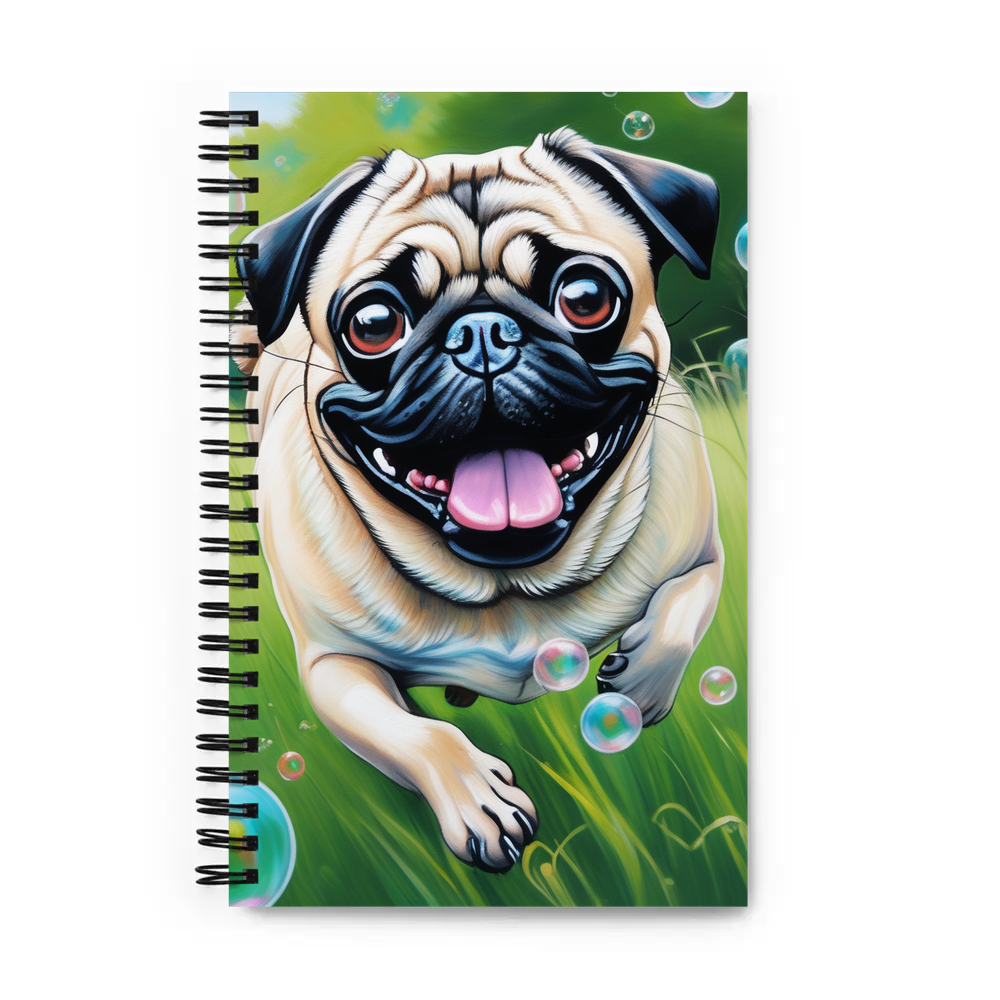 PugMug Custom Pug Spiral Notebook