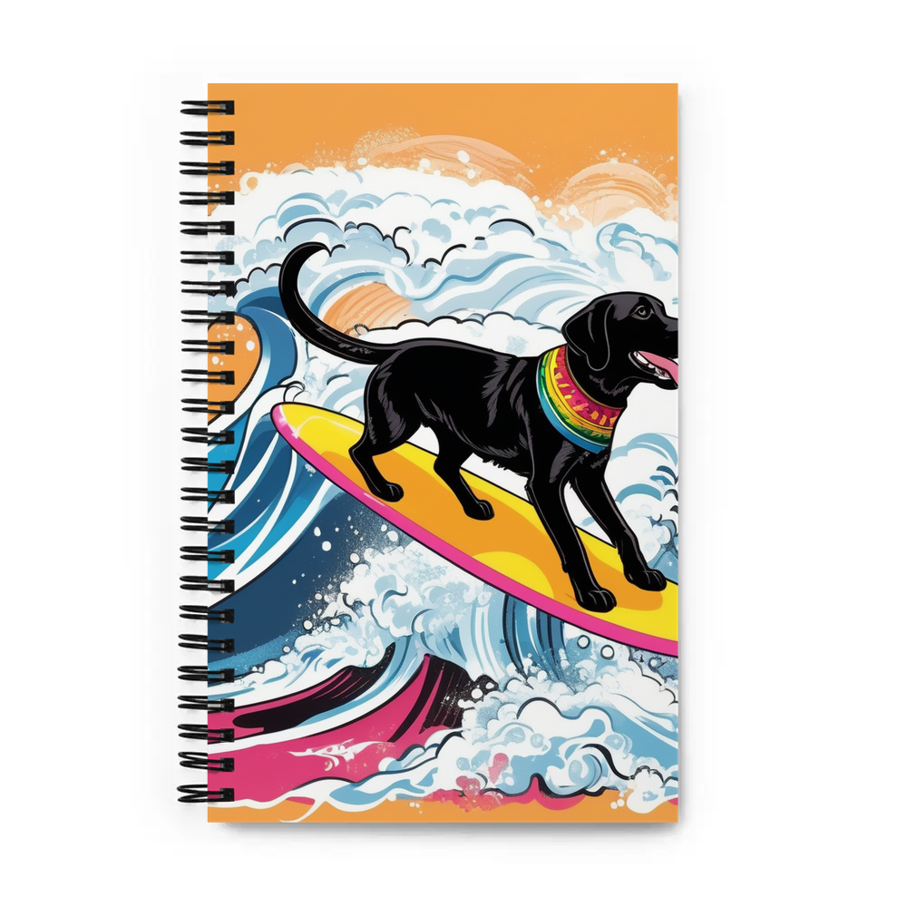 PugMug Custom Black Labrador Retriever Spiral Notebook