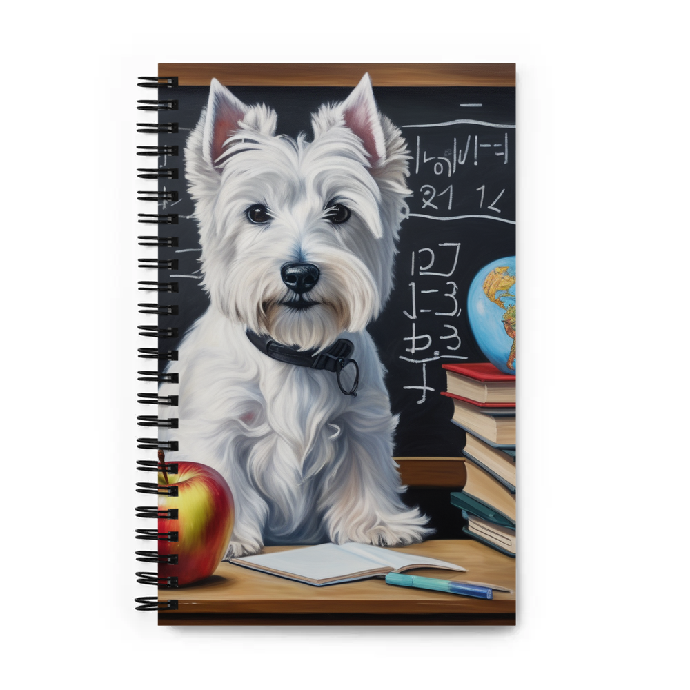 PugMug Custom West Highland White Terrier Spiral Notebook