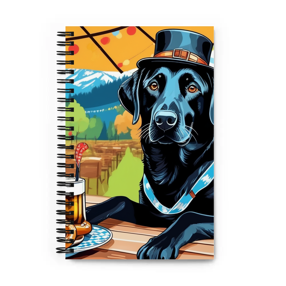 PugMug Custom Black Labrador Retriever Spiral Notebook