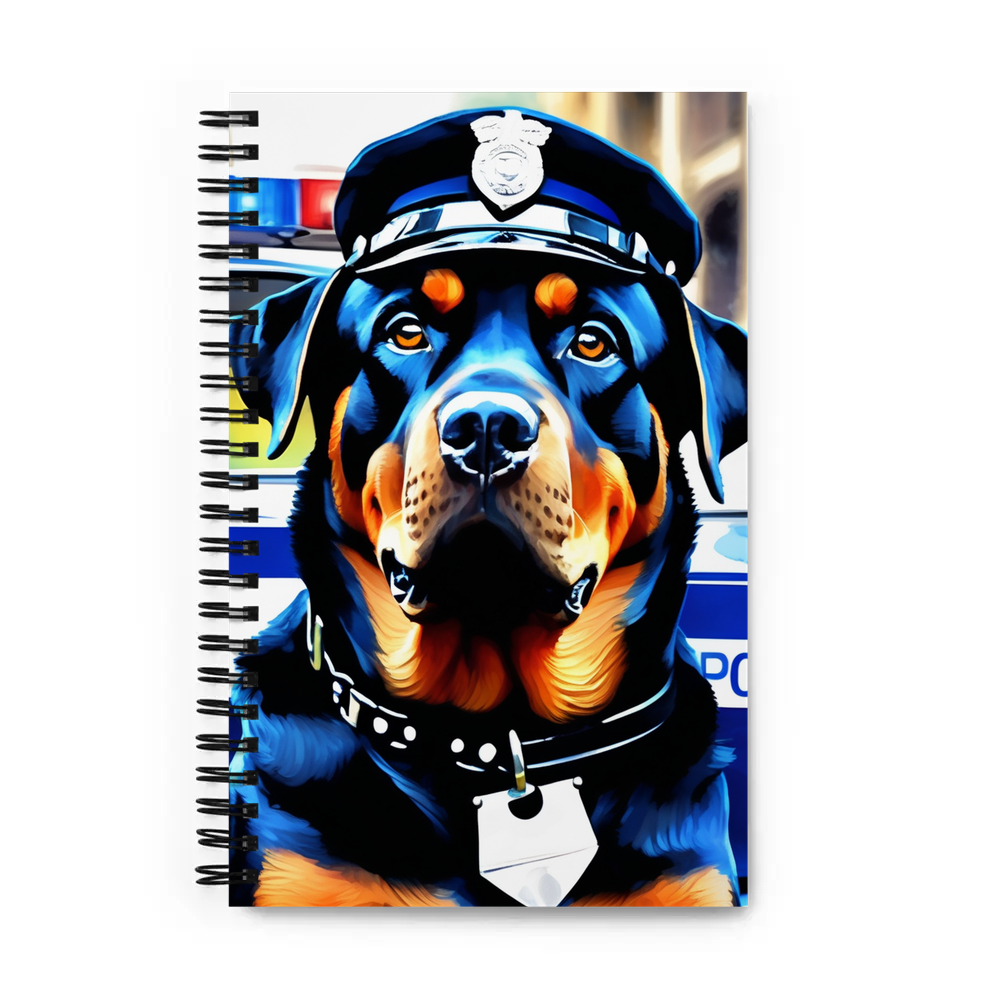 PugMug Custom Rottweiler Spiral Notebook