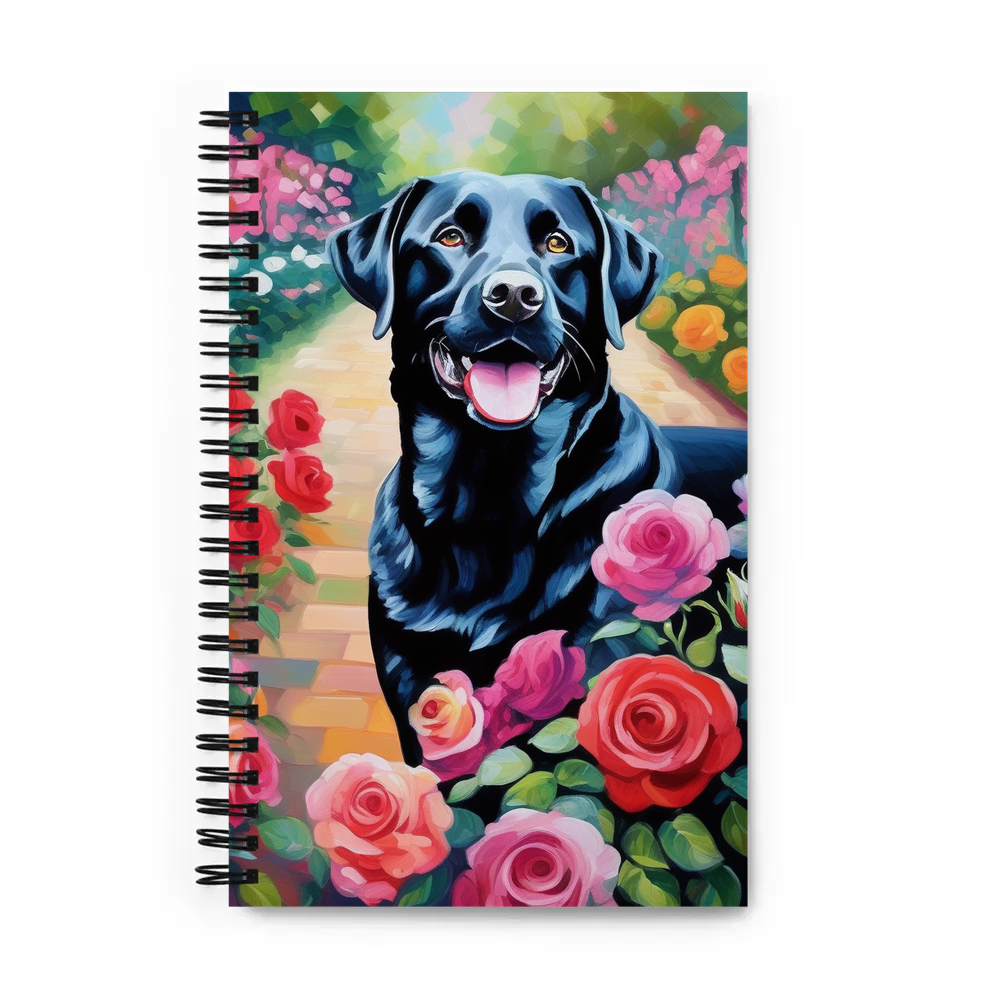 PugMug Custom Black Labrador Retriever Spiral Notebook