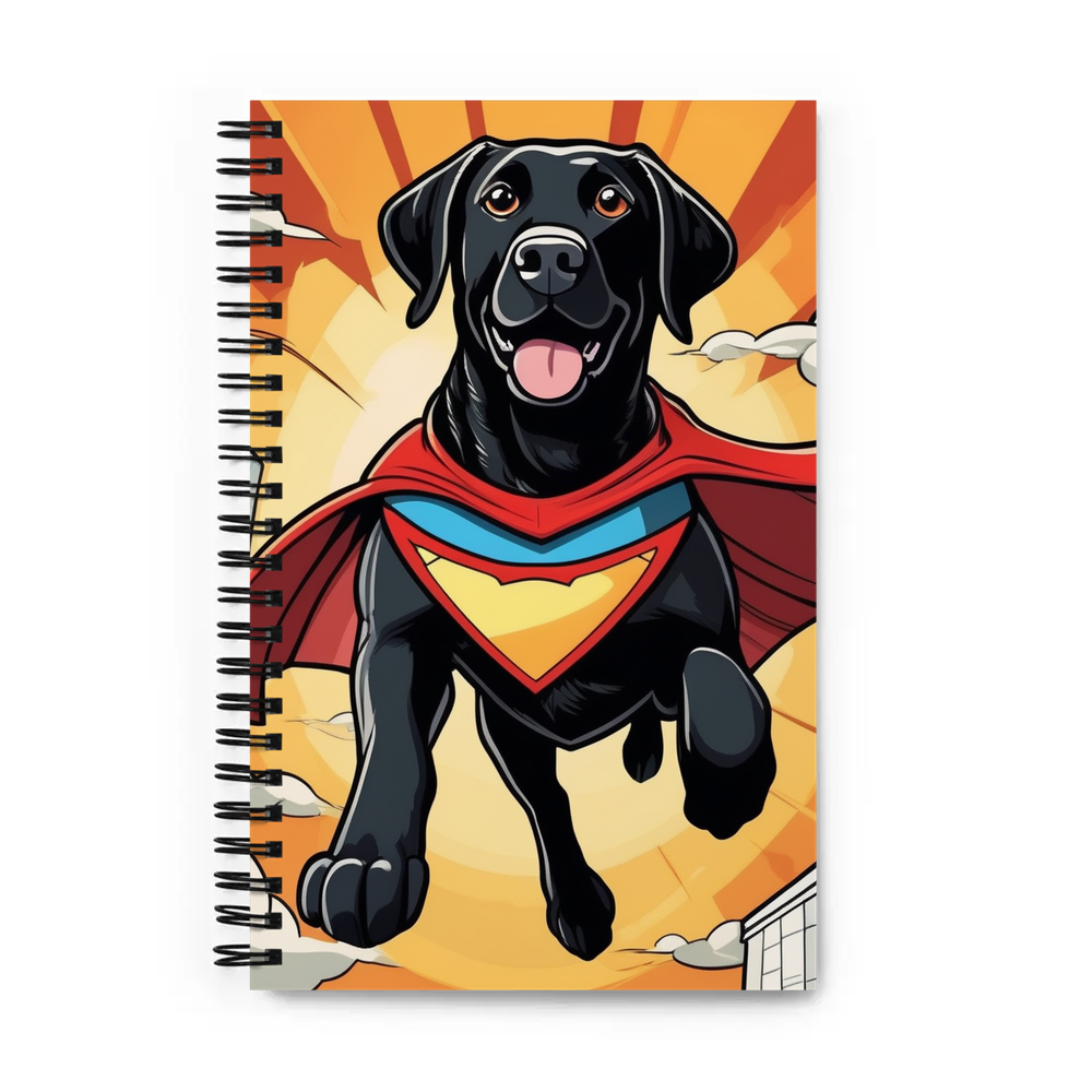 PugMug Custom Black Labrador Retriever Spiral Notebook
