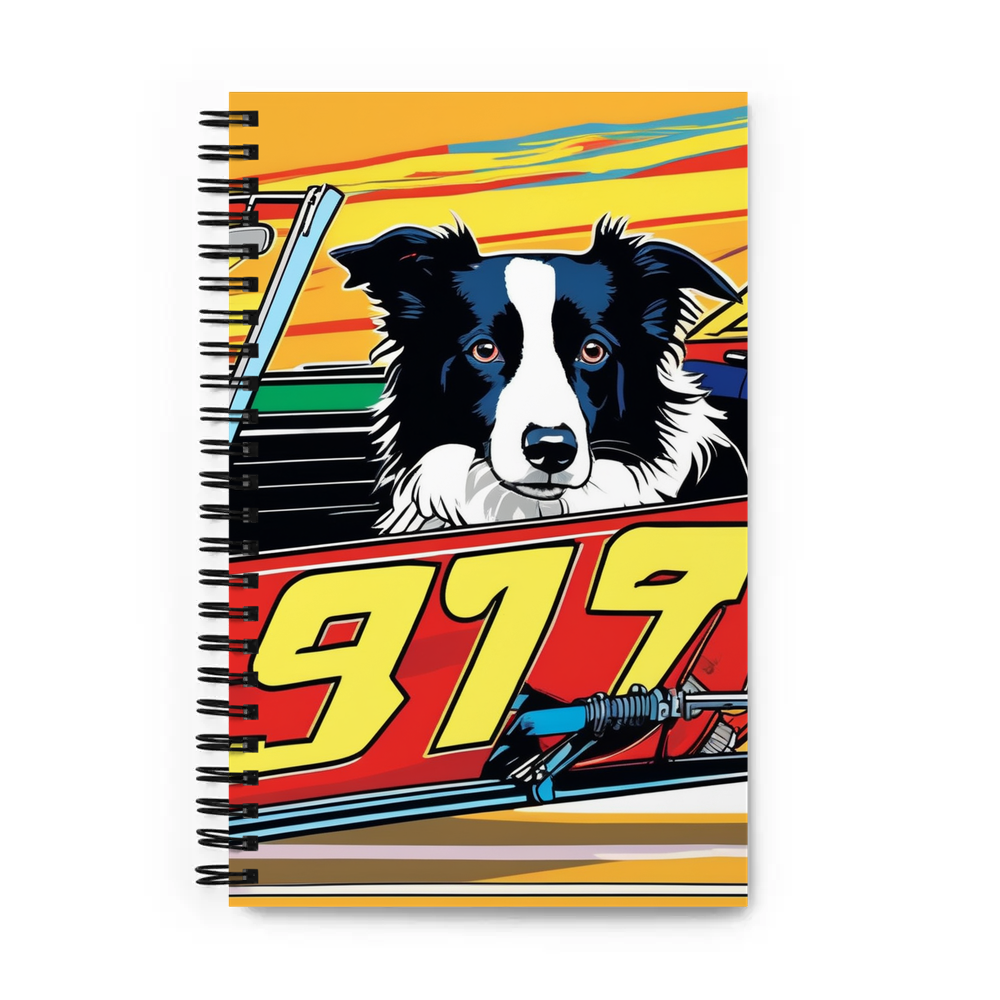 PugMug Custom Border Collie Spiral Notebook
