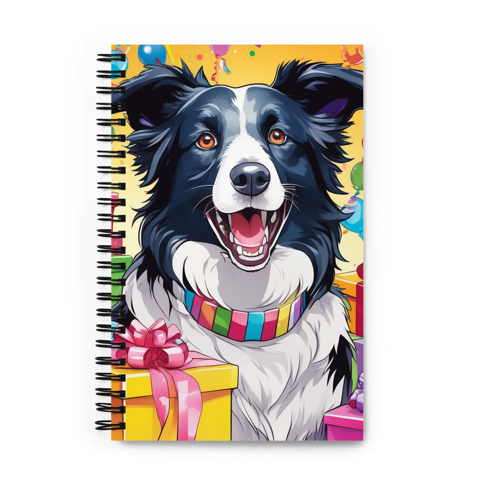 PugMug Custom Border Collie Spiral Notebook