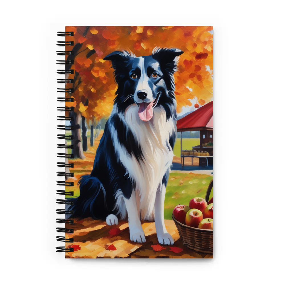 PugMug Custom Border Collie Spiral Notebook