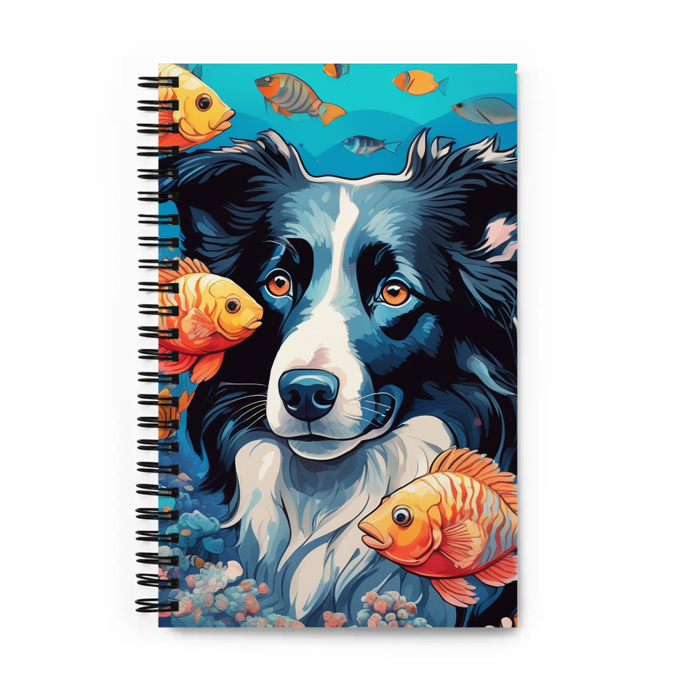 PugMug Custom Border Collie Spiral Notebook