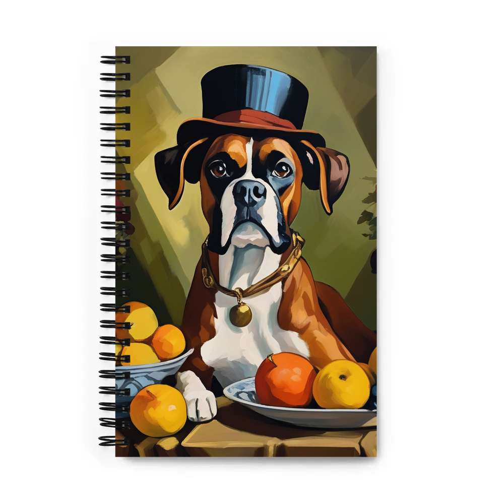 PugMug Custom Boxer Dog Spiral Notebook