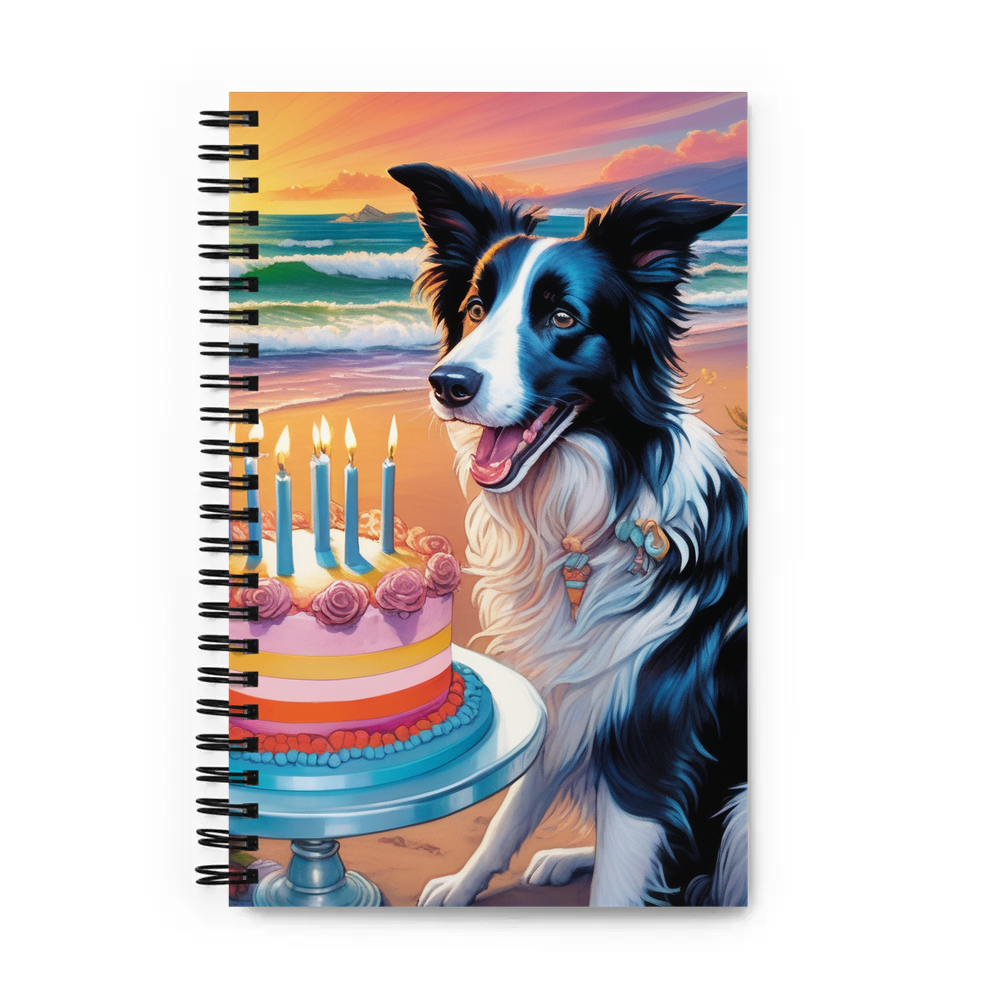 PugMug Custom Border Collie Spiral Notebook