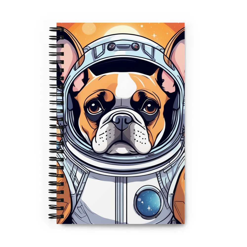 PugMug Custom Tan French Bulldog Spiral Notebook