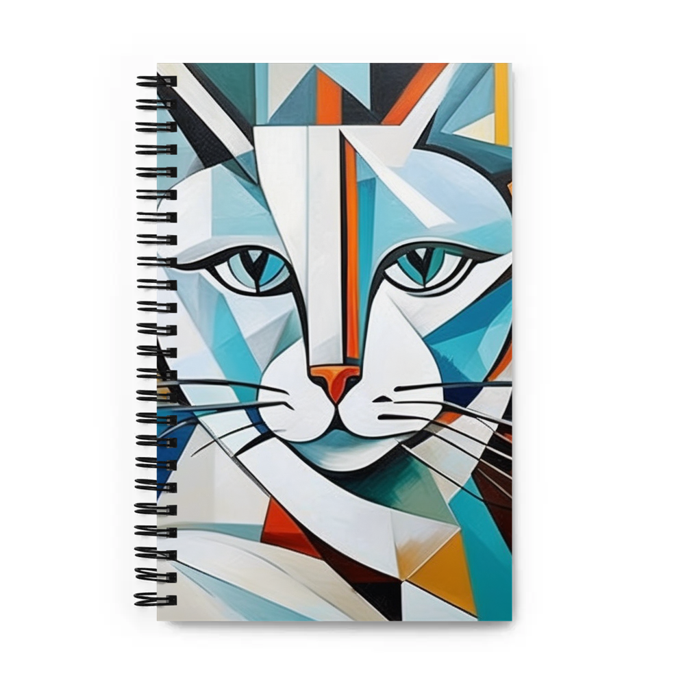 PugMug Custom White Companion Cat Spiral Notebook