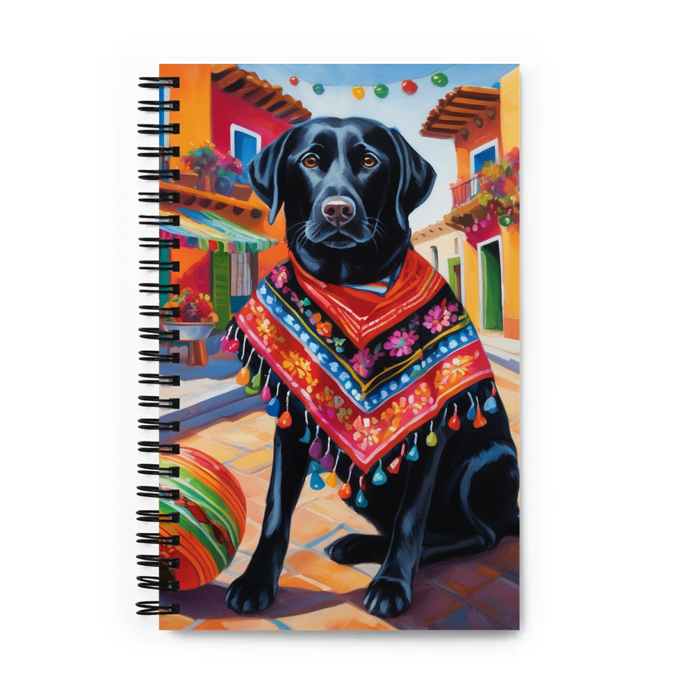PugMug Custom Black Labrador Retriever Spiral Notebook